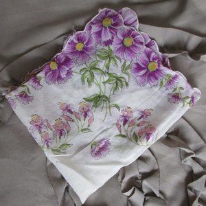 vintage printed handkerchief